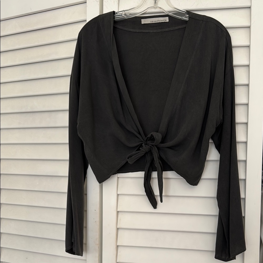 Stillwater The Brand Tie-Front Top size S